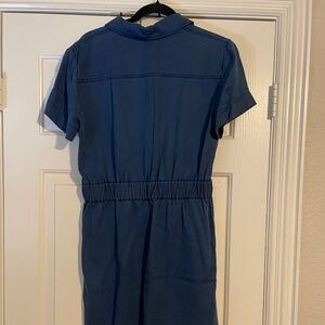 Blue Zip-up Dress